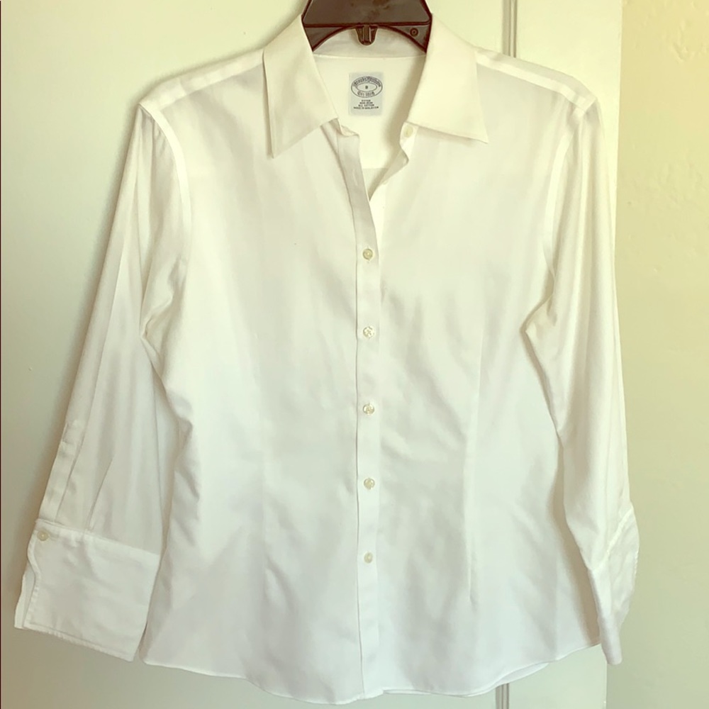 Brooks Brothers women’s white long sleeve shirt